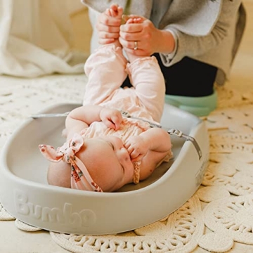 Bumbo Baby Changing Pad - Portable Diaper Changer in Gray