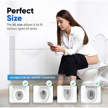 Traletry Disposable Toilet Seat Covers - 50 Pack for Travel