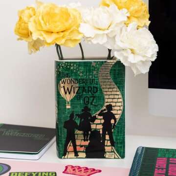 Steel Mill & Co Large Book-Shaped Decorative Vase