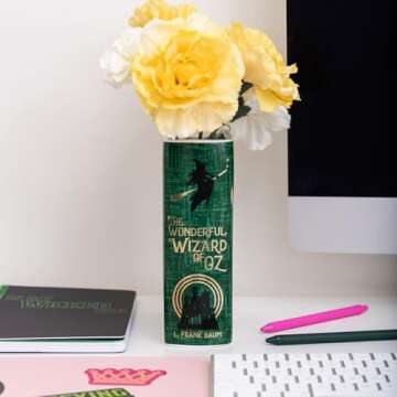 Steel Mill & Co Large Book-Shaped Decorative Vase