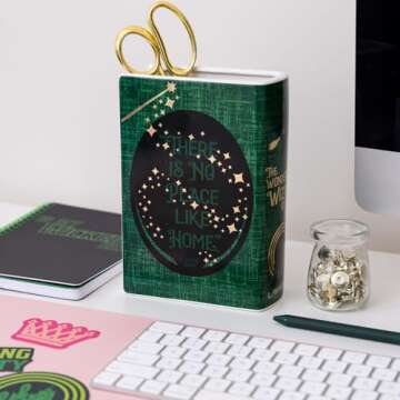 Steel Mill & Co Large Book-Shaped Decorative Vase