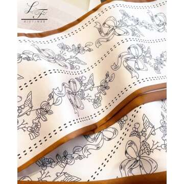 Hioyiwse Head Scarf Hair Neck Scarves For Women Purse Bag Scarfs For Handbags Silky Long Thin Satin Headscarf Fashion Lightweight 59 * 5.9inch B17