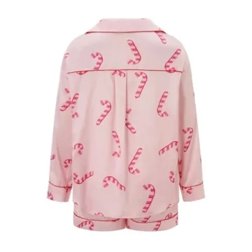 Luckinbaby Women Satin Christmas Pajamas - Festive Comfort