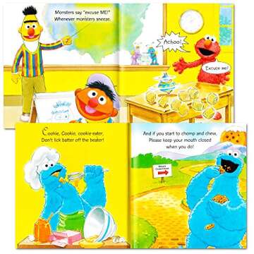 Sesame Street Elmo Manners Books for Kids Toddlers - Set of 8 Manners Books
