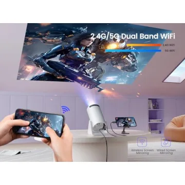 WiMiUS S27 Mini Projector with WiFi & Bluetooth - 1080P