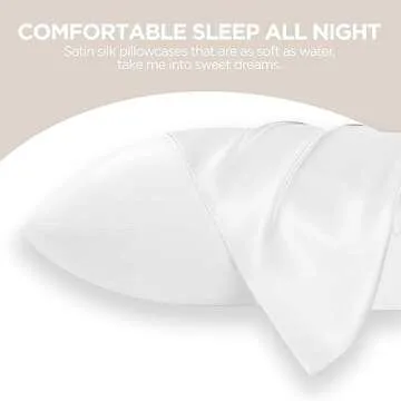 TSSPLUS King Size Silk Pillow Cases - Luxurious Sleep Gift