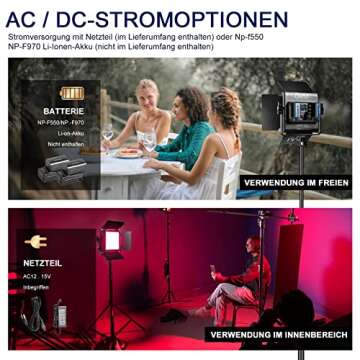 GVM RGB LED Panel Video Light, Photography Lighting with APP Control, 800D Video Lighting Kit for YouTube Studio, Gaming, Streaming, Conference, 8 Kinds of Scene Lights, CRI 97, 2 Packs