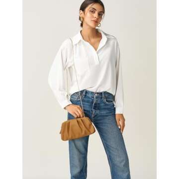 SWEETV Dressy Vegan Leather Clutch Purse for Women Formal, Soft Pleated PU Evening Clutch for Weddings, Proms, Cocktail-Gemma