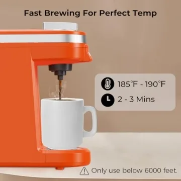 CHULUX Mini Coffee Maker for Single Serve K-Capsule