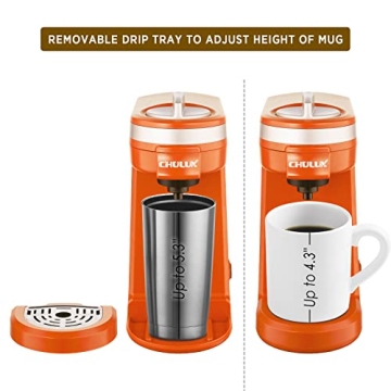 CHULUX Mini Coffee Maker for Single Serve K-Capsule