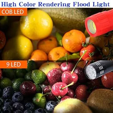KunHe Mini LED Flashlight Set - Perfect for Kids and Gifts