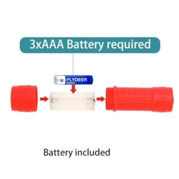 KunHe Mini LED Flashlight Set - Perfect for Kids and Gifts
