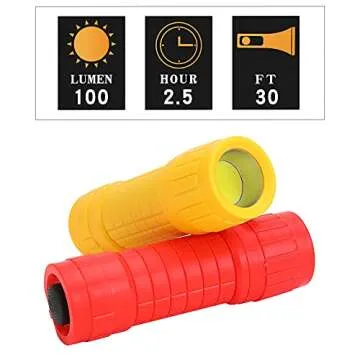 KunHe Mini LED Flashlight Set - Perfect for Kids and Gifts