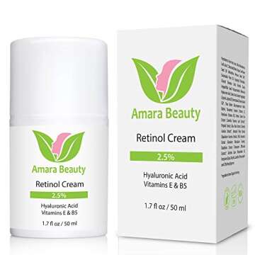 Retinol Cream 2.5% with Hyaluronic Acid for Radiant Skin