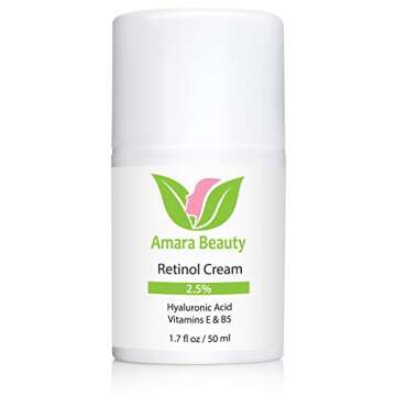 Retinol Cream 2.5% with Hyaluronic Acid for Radiant Skin