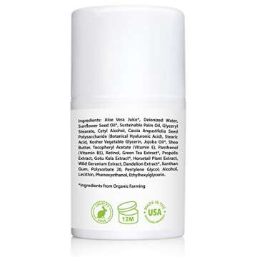 Retinol Cream 2.5% with Hyaluronic Acid for Radiant Skin