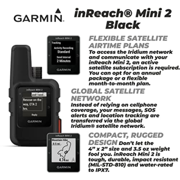 Garmin inReach Mini 2 Satellite Communicator for Adventurers