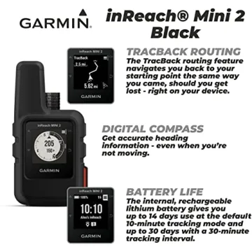 Garmin inReach Mini 2 Satellite Communicator for Adventurers