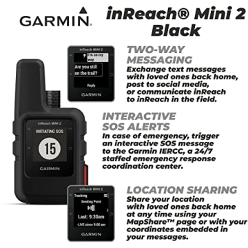 Garmin inReach Mini 2 Satellite Communicator for Adventurers