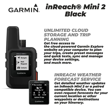Garmin inReach Mini 2 Satellite Communicator for Adventurers