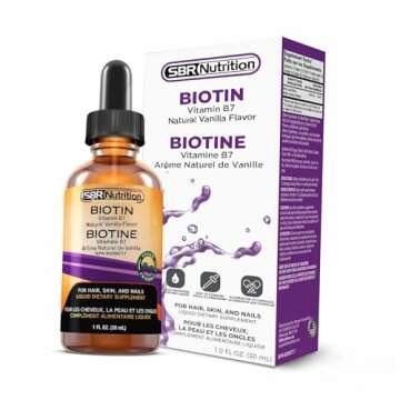 Biotin Liquid Drops - 5000mcg Vanilla Flavor