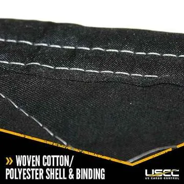 US Cargo Control Moving Blankets Heavy Duty 80"x72" MBSUPREME95 Supreme Mover (95 lb/Doz Weight), Large Quilted Moving Packing Blanket, Furniture Pads, Machine Washable, Moving Blankets 4-Pack, Black