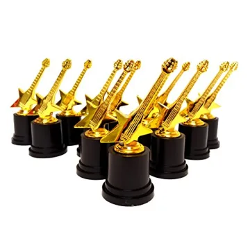 Celebrate with Playscene Plastic Gold Trophies - Party Pack