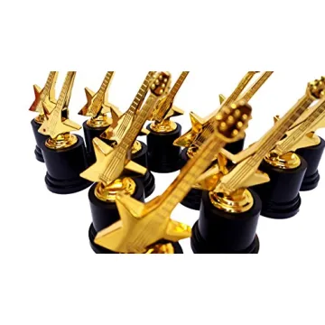 Celebrate with Playscene Plastic Gold Trophies - Party Pack