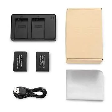 Powerextra 2-Pack LP-E12 Li-ion Rechargeable Battery and USB Dual Battery Charger for Canon EOS M50, EOS M50 Mark II,EOS-M, EOS M2, EOS M10, EOS M100, EOS M200, SX70 HS, Rebel SL1 Cameras