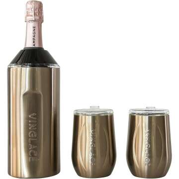 Vinglacé Wine Chiller Set with Glasses - Perfect Gift