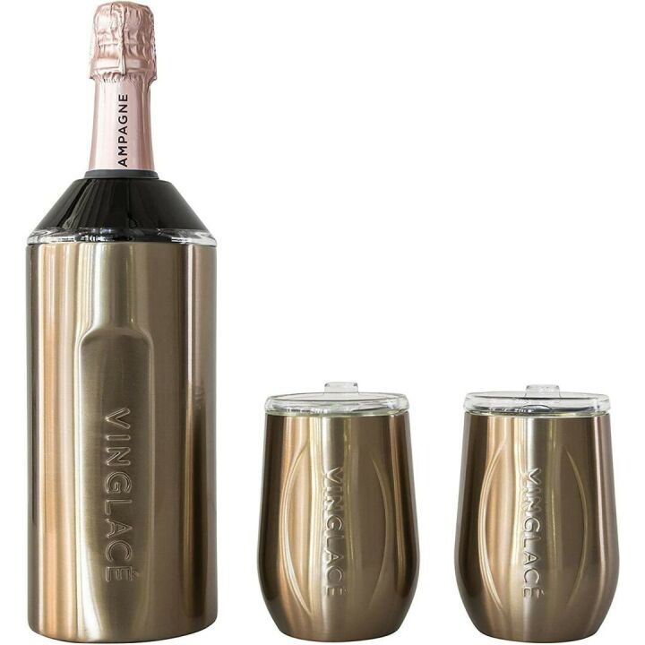 Vinglacé Wine Chiller Set with Glasses - Perfect Gift