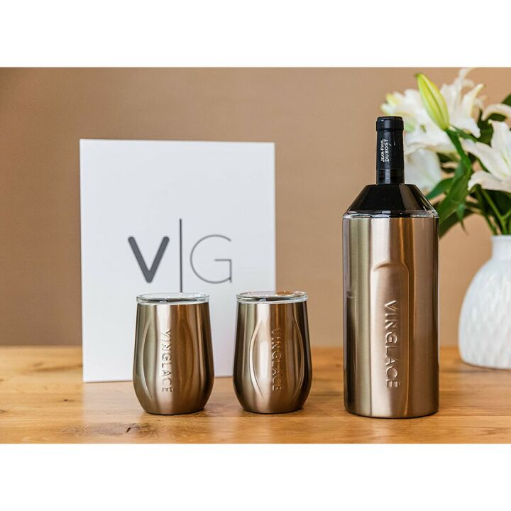 Vinglacé Wine Chiller Set with Glasses - Perfect Gift