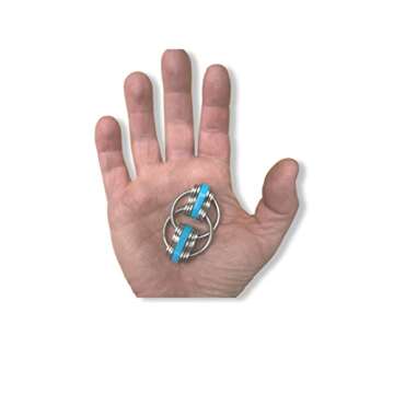 Fidgetland Jumbo Noah - As Seen on Shark Tank - ADHD/ADD, Stress & Anxiety, Bike Chain Fidget, Classroom Approved | Large (Aqua)
