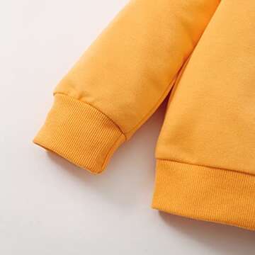 ADXSUN Toddler Baby Boys Girls Clothes Long Sleeve Top+Casual Pants Baby Sweatsuits Winter Solid Color Unisex Fall outfits (Brown, 2-3 Years)