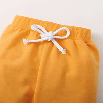 ADXSUN Toddler Baby Boys Girls Clothes Long Sleeve Top+Casual Pants Baby Sweatsuits Winter Solid Color Unisex Fall outfits (Brown, 2-3 Years)