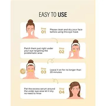 Maskiss 24k Gold Under Eye Patches for Dark Circles