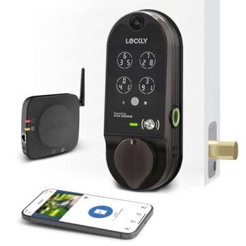 Lockly Vision Smart Lock - HD Video Doorbell & Fingerprint Access