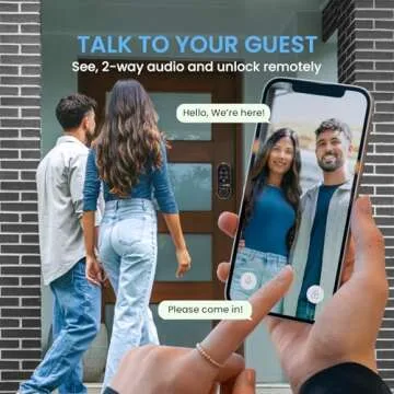 Lockly Vision Smart Lock with HD Video Doorbell & Fingerprint Access