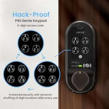 Lockly Vision Smart Lock with HD Video Doorbell & Fingerprint Access