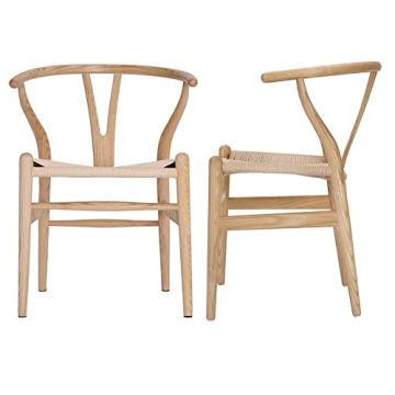 Stylish Tomile Wishbone Chair Set for Modern Dining