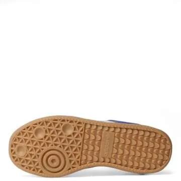 adidas Mens Samba XLG Shoes, Blue Bird/Cloud White/Gold Metallic, Size 10.5