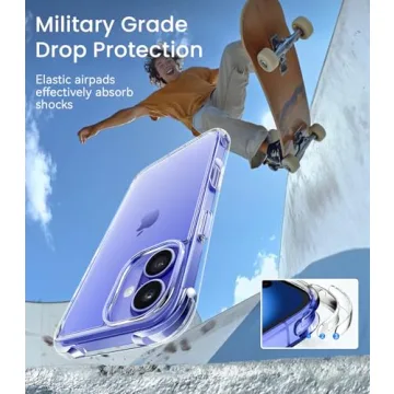 Slim & Shockproof Mkeke iPhone 16 Clear Case