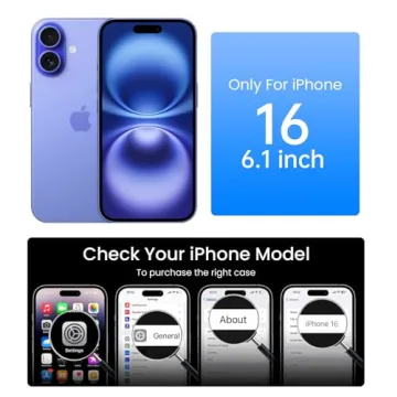 Slim & Shockproof Mkeke iPhone 16 Clear Case