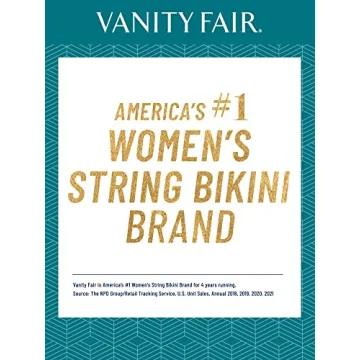 Vanity Fair Women's Silk String Bikini Panties - Midnight Black