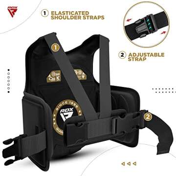 RDX Boxing Body Protector for MMA, Kickboxing & Taekwondo Training
