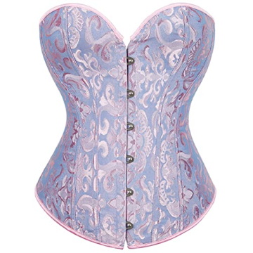 Alivila.Y Fashion Women's Sexy Brocade Vintage Corset Overbust Bustier Top