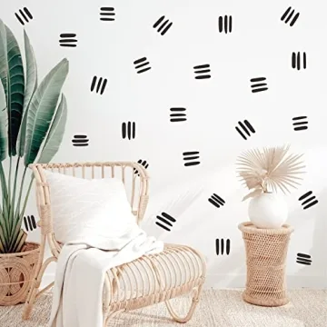 Line Wall Decals Removable Vinyl Stickers for Kids Room