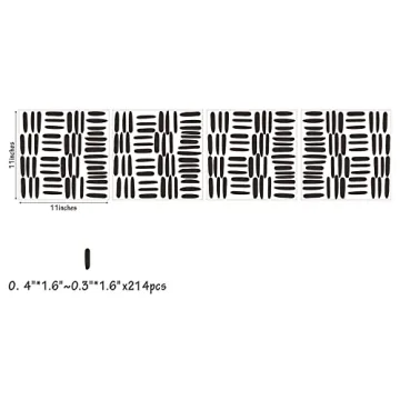 Line Wall Decals Removable Vinyl Stickers for Kids Room