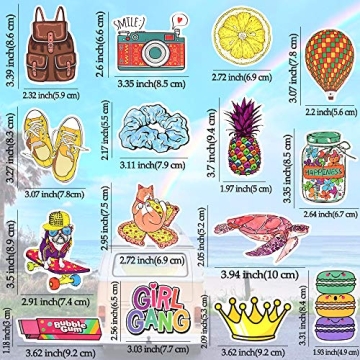 Waterproof VSCO Stickers for Teens - 50 Unique Designs