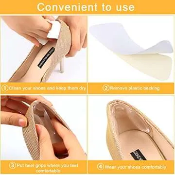 Geyoga Heel Grips & Cushions for Comfort in Shoes
